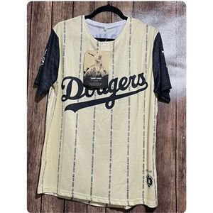 NWT Los Angeles Dodgers Men's Tommy Davis Black Heritage Baseball Jersey